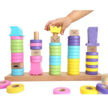 WOODY PUDDY積木圈圈建築王國遊戲教具