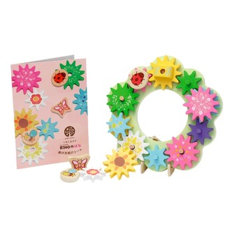 WOODY PUDDY花花齒輪積木組